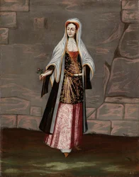 Frau von der Insel Mykonos
