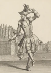 Du Moulin in Bauernkleidung tanzt in der Oper