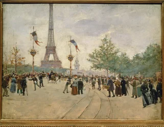 Eingang zur Weltausstellung in Paris