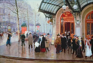 Vor dem Théâtre du Vaudeville, Paris