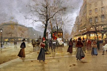 Paris, die großen Boulevards, ca. 1890
