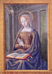 Die Jungfrau empfängt die Verkündigung, aus den 