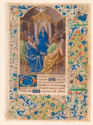 Pfingsten oder Herabkunft des Heiligen Geistes, aus einem Stundenbuch