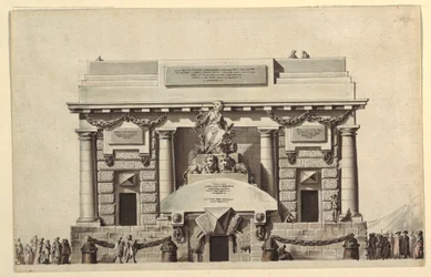 Design für einen Tempel der Gerechtigkeit oder Tempel der Unsterblichkeit