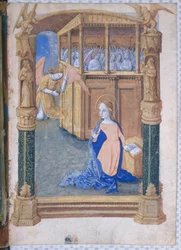 Ms Lat. Q.v.I.126 fol.12v Die Verkündigung, aus 