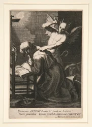 St. Antonius und ein Dämon