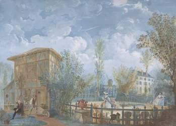 Figuren in einem Garten, 1784