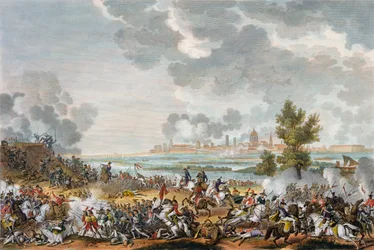 Die Schlacht von San Giorgio di Mantova, Italien, 29. Fructidor, Jahr 4 (September 1796)