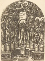 Moses umgeben von den Patriarchen