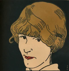 Maske mit goldenem Haar, 1912