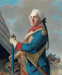 Porträt von Maurice de Saxe 1696-1750, Marschall von Frankreich, 1748