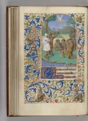 Die Verkündigung an die Hirten Stundenbuch, 1450-1499