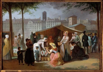 Der Blumenweg. Gemälde von Jean Francois Demay (1798-1850)