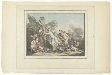 Hirtinnen und Satyrn