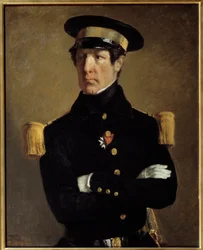 Porträt von Leutnant Pierre Claude Aimable Gachot. Gemälde von Jean Francois Millet