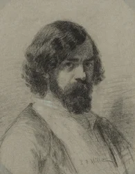 Porträt von Narcisse Virgile Diaz de la Peña, 1848