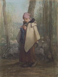 Die strickende Schäferin