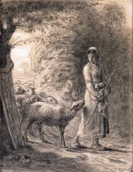 Das neugeborene Lamm, ca. 1860