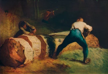 Die Längssäger, um 1850, 1911