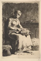 Die Wollkämmerin, 1834-75