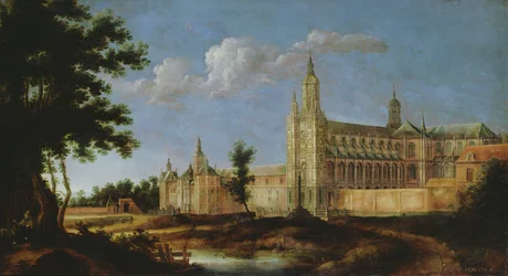 Ansicht der Abtei von Saint-Amand-les-Eaux, gegründet 647