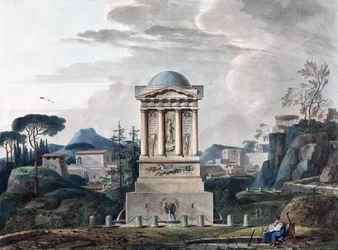 Entwurf des Brunnens in Poltawa, 1807