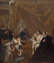St. Vincent de Paul am Sterbebett von Ludwig XIII.