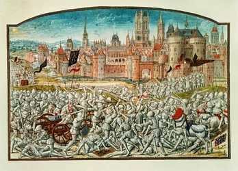 Sieg der Einwohner von Gent vor den Mauern von Brügge