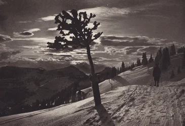 Rigi Kaltbad, Mondnacht im Winter
