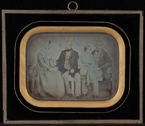 Porträt von M. & Mme. Eynard und M. de Regny mit seinem Sohn
