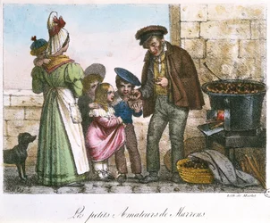 Die kleinen Kastanienkenner, ca. 1810-20
