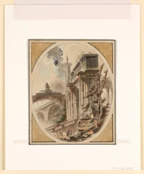 Fantasie einer architektonischen Ruine