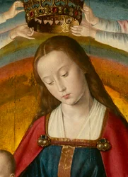 Die Jungfrau (Detail). Triptychon des Meisters von Moulins