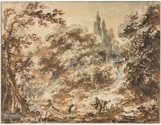 Szene in einem Park