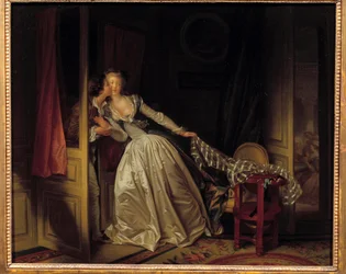 Der Kuss fliegt. Jean Honoré Fragonard (1732-1806), 1788. Maße: 0,45 x 0,55 m. Eremitage, Sankt Petersburg