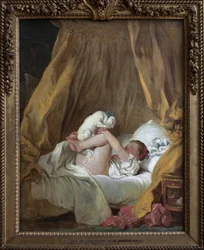Junges Mädchen mit einem Hund