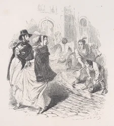 Überall sind Wasserhähne, Gießkannen jeder Form, Schaufeln und Töpfe jeder Größe, 1843