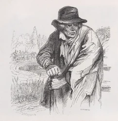 Der alte Vagabund aus den gesammelten Werken von Béranger, 1836