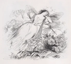 Die Sylphide aus den gesammelten Werken von Béranger, 1836