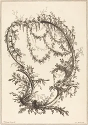 Ornament mit einer Strebe und einem Geländer