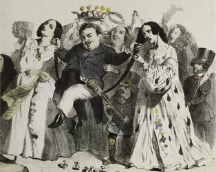 Honoré de Balzac, der produktivste unserer Autoren, unterstützt und gekrönt von Frauen, 1839