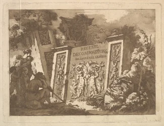 Frontispiz, aus Recueil de Compositions par Lagrenée Le Jeune Collection of Compositio..., 1782