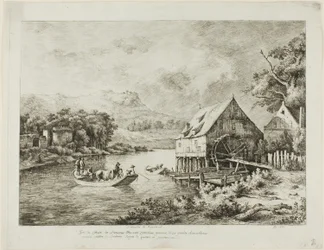 Überquerung in der Nähe der Wassermühle