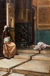 Die Hinrichtungsbühne in der Alhambra in Granada (Detail)