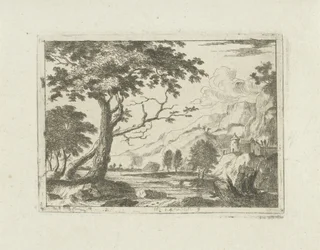 Berglandschaft mit einem Fluss