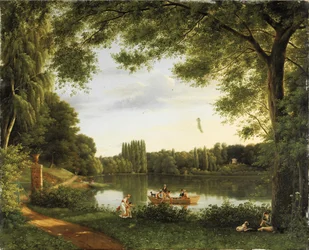 Blick auf den See von Ermenonville