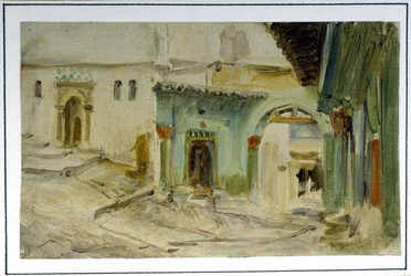 Das Café genannt „de Fromentin“, Algier von Lecomte du Nouy (1842 - 1923), spätes 19. Jahrhundert