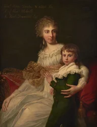 Porträt von The Hon. Mrs Henry Drummond mit ihrem Sohn Henry