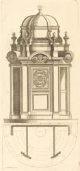 Plan und Erhebung der schönsten Beichtstühle von Paris, sehr genau vermessen