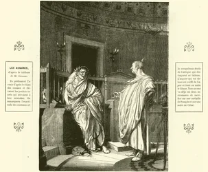 Zwei Auguren, Priester des antiken Rom
